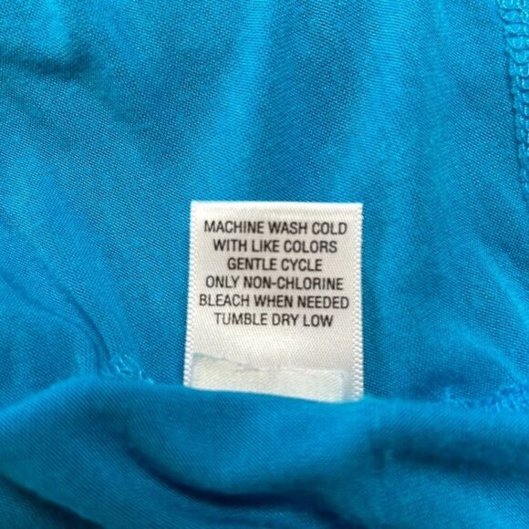 Laura Ashley Long Sleeve Open Cardigan in Blue - Size Medium - Picture 5 of 5